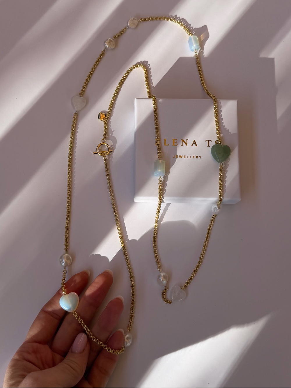 567 Gold Chain Necklace with mixed jams